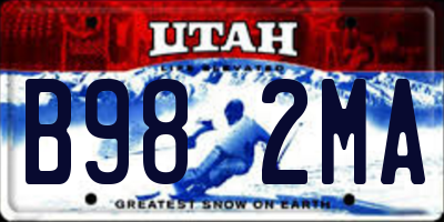 UT license plate B982MA