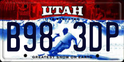 UT license plate B983DP