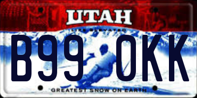 UT license plate B990KK