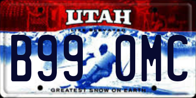 UT license plate B990MC