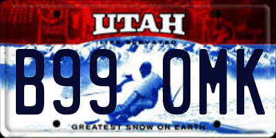 UT license plate B990MK