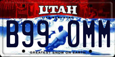 UT license plate B990MM