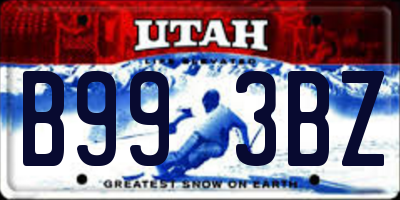 UT license plate B993BZ