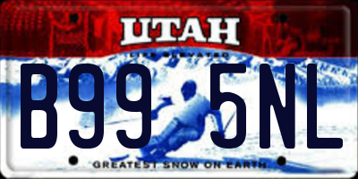 UT license plate B995NL