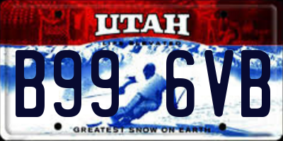 UT license plate B996VB