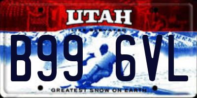 UT license plate B996VL
