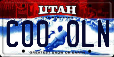 UT license plate C000LN