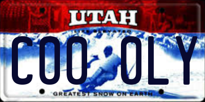 UT license plate C000LY