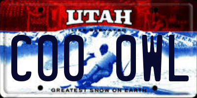 UT license plate C000WL