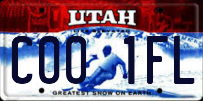UT license plate C001FL