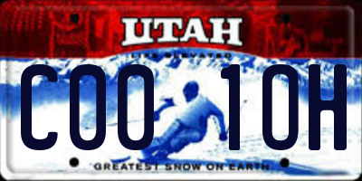 UT license plate C001OH