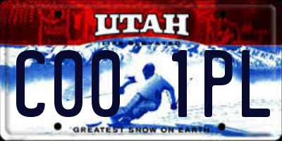 UT license plate C001PL