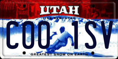 UT license plate C001SV