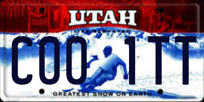 UT license plate C001TT