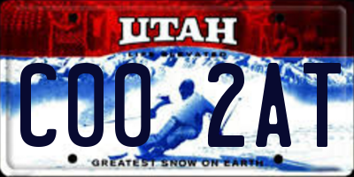 UT license plate C002AT
