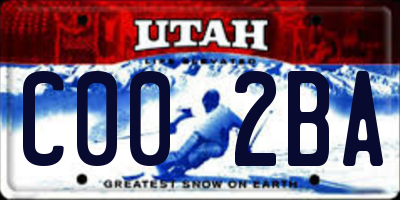 UT license plate C002BA