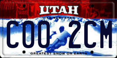 UT license plate C002CM