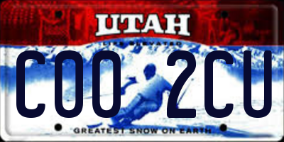 UT license plate C002CU