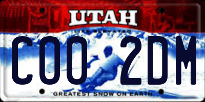 UT license plate C002DM