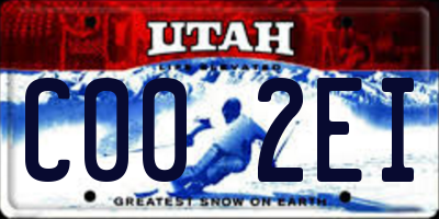 UT license plate C002EI