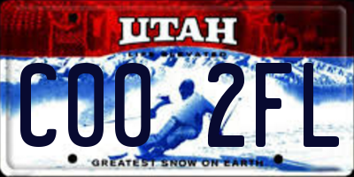 UT license plate C002FL