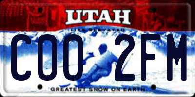 UT license plate C002FM