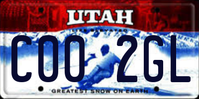 UT license plate C002GL