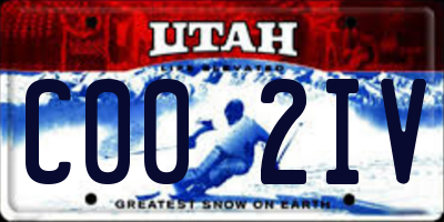 UT license plate C002IV