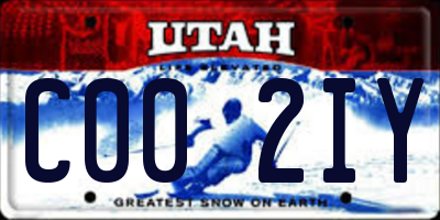 UT license plate C002IY