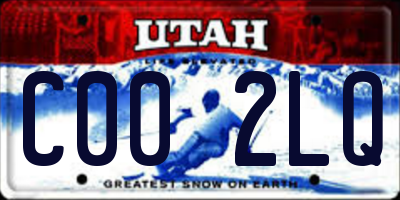 UT license plate C002LQ