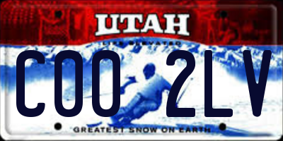UT license plate C002LV