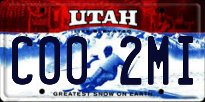 UT license plate C002MI
