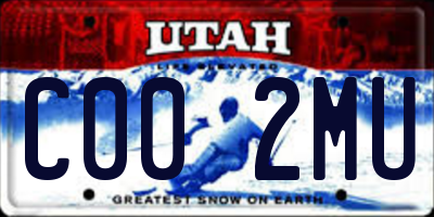 UT license plate C002MU