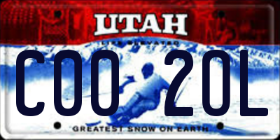 UT license plate C002OL