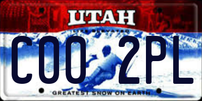 UT license plate C002PL