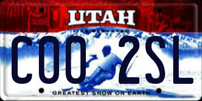 UT license plate C002SL