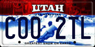 UT license plate C002TL