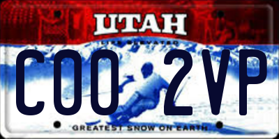 UT license plate C002VP