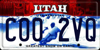 UT license plate C002VQ