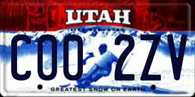 UT license plate C002ZV