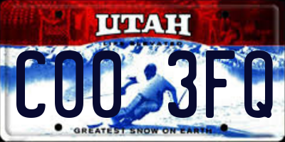 UT license plate C003FQ