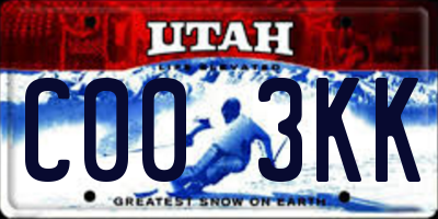 UT license plate C003KK