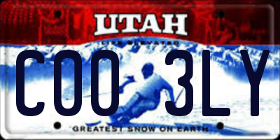 UT license plate C003LY