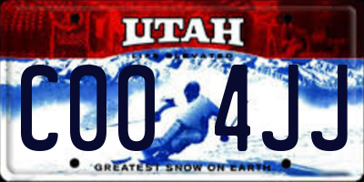 UT license plate C004JJ