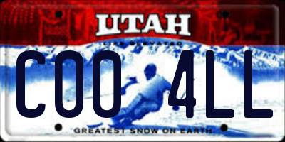 UT license plate C004LL