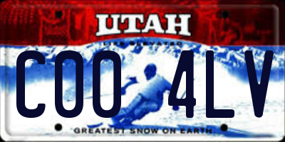 UT license plate C004LV