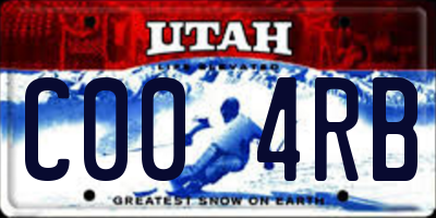 UT license plate C004RB