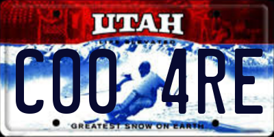 UT license plate C004RE