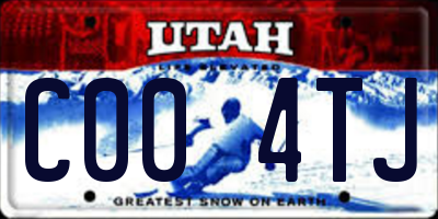 UT license plate C004TJ