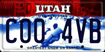 UT license plate C004VB